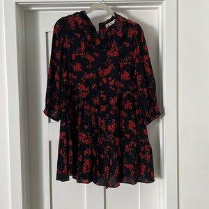 Zara Floral Babydoll Dress Size S
